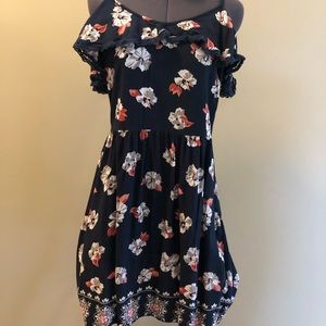 Cold shoulder mini dress